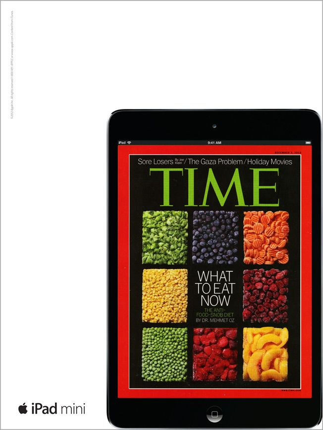 Time magazine on iPad mini