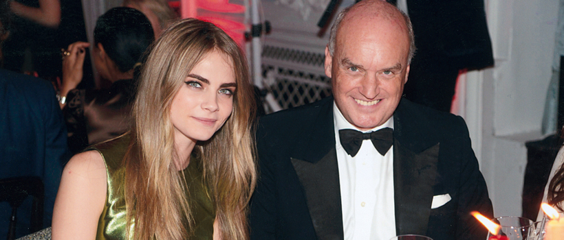 Cara Delevigne on Vogue’s table at the British Style Awards