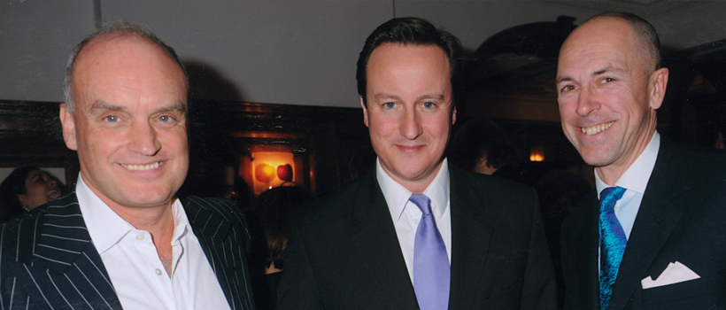 Prime movers: with David Cameron and GQ editor Dylan Jones at a party hosted by the magazine