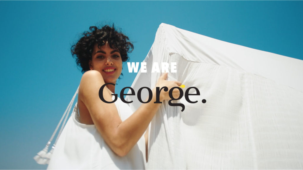 George magazine print ad