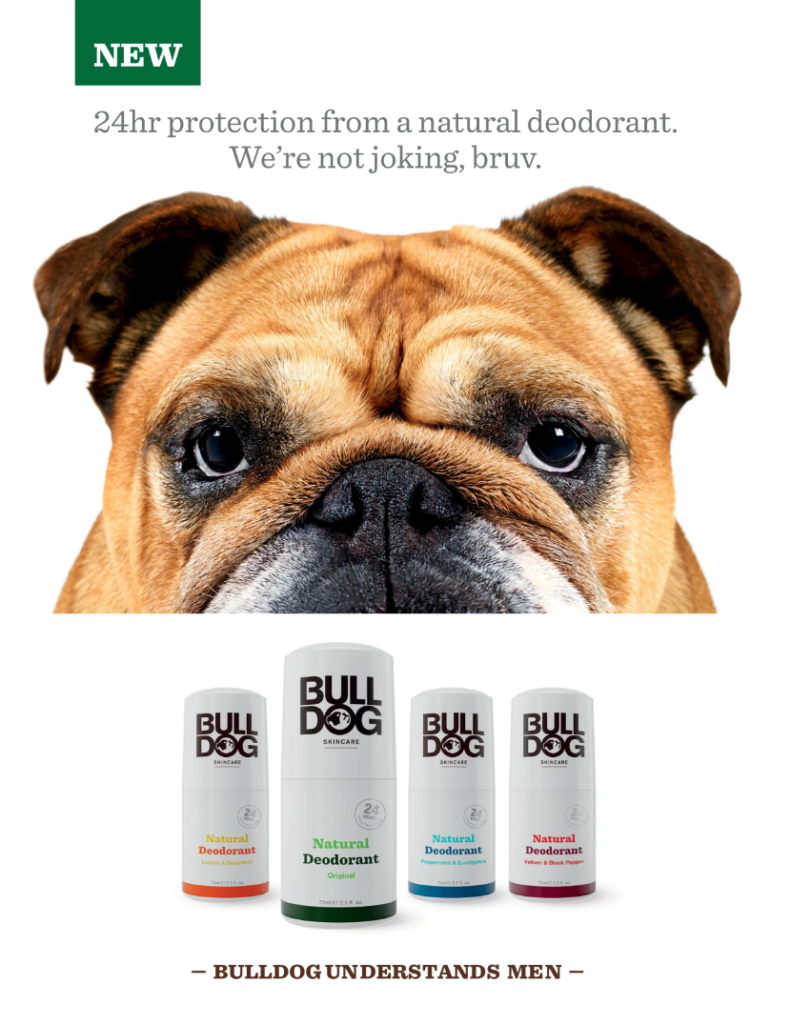 Bulldog magazine print ad
