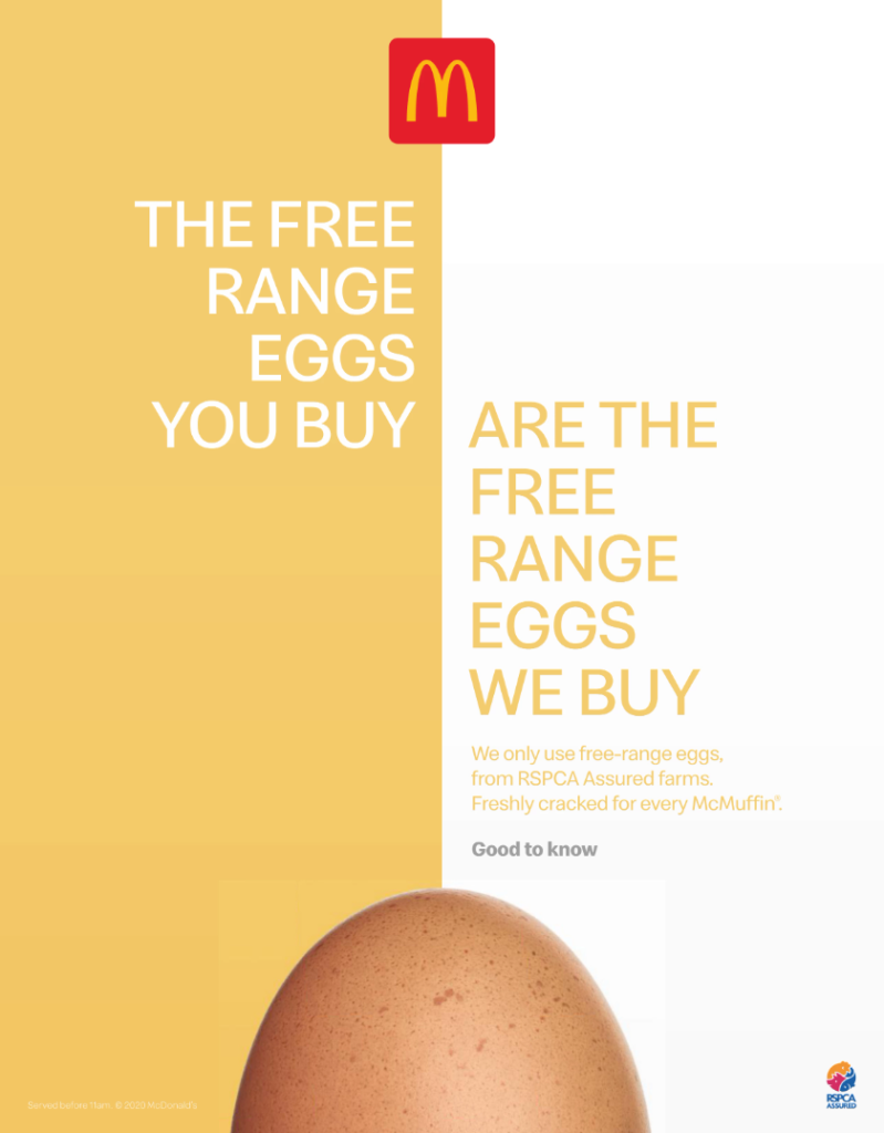 McDonalds magazine print ad