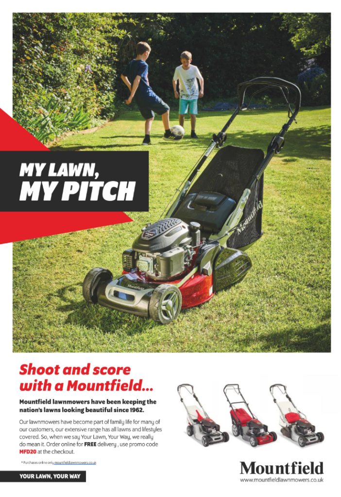 Mountfield lawnmowers magazine print ad