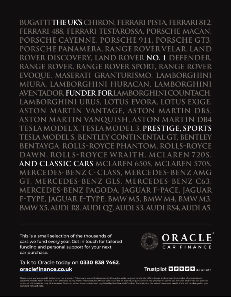 Oracle car finance magazine print ad