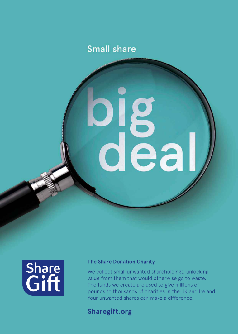 share gift magazine print ad