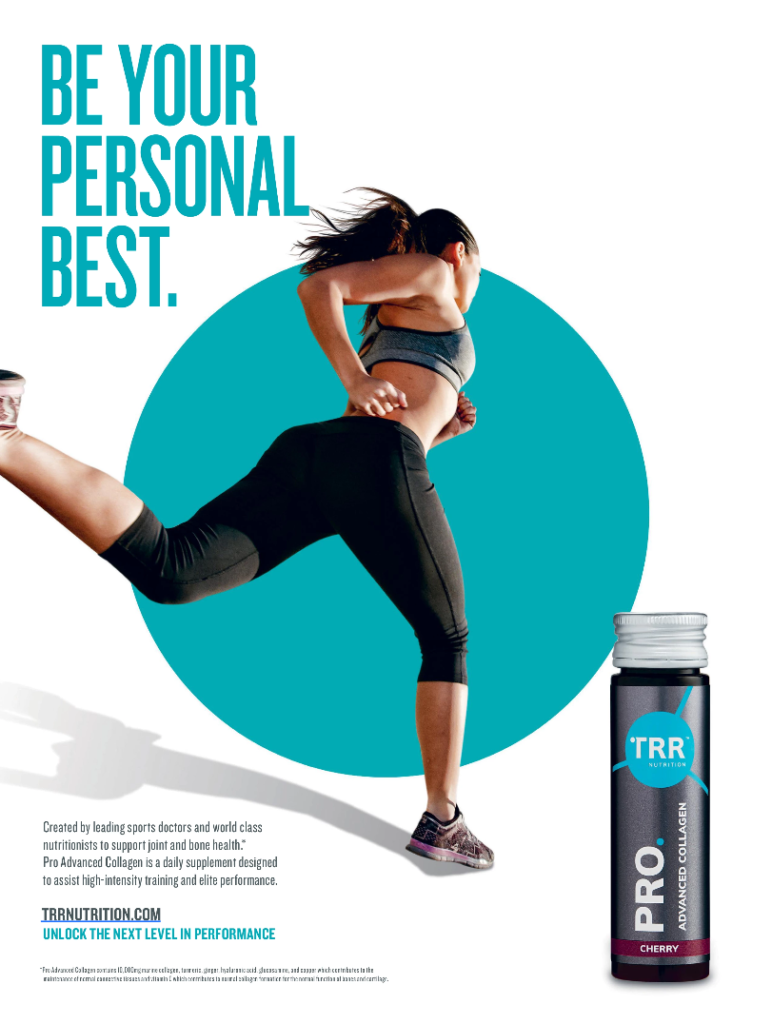 TRR nutrition magazine print ad