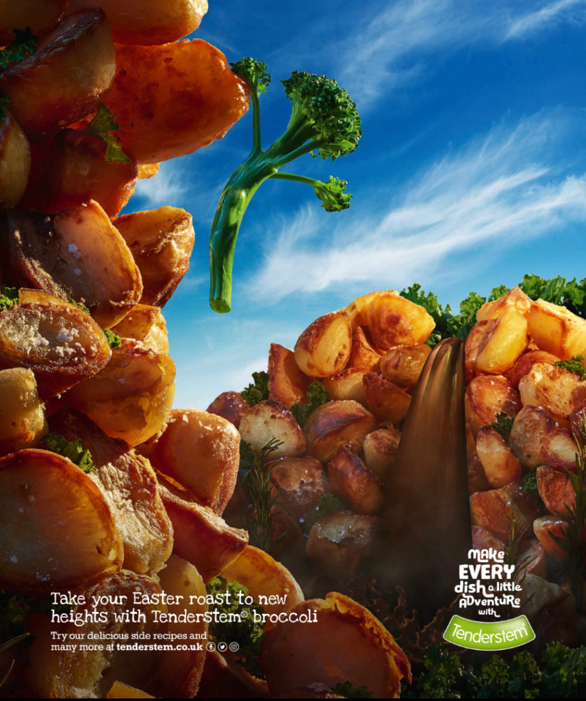 tenderstem brocolli magazine print ad
