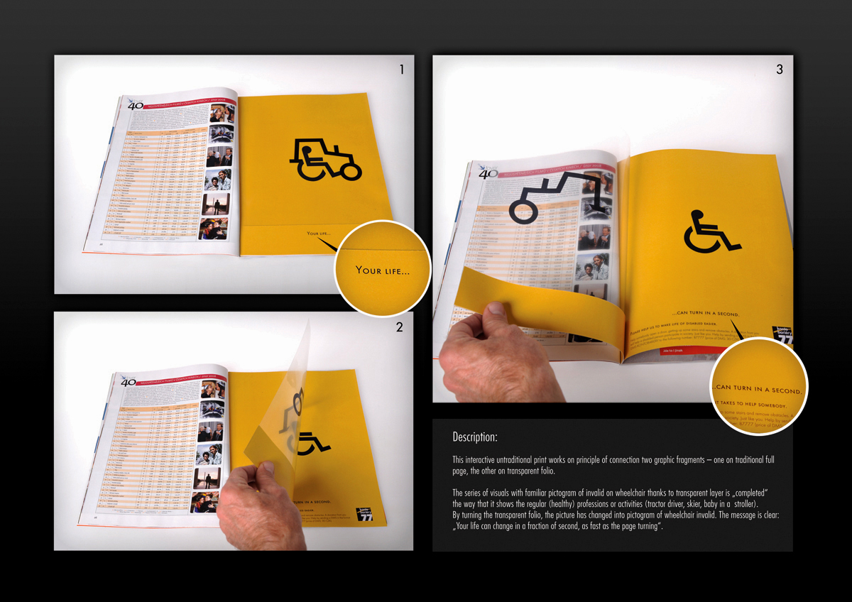 creative impactful magazine print ad