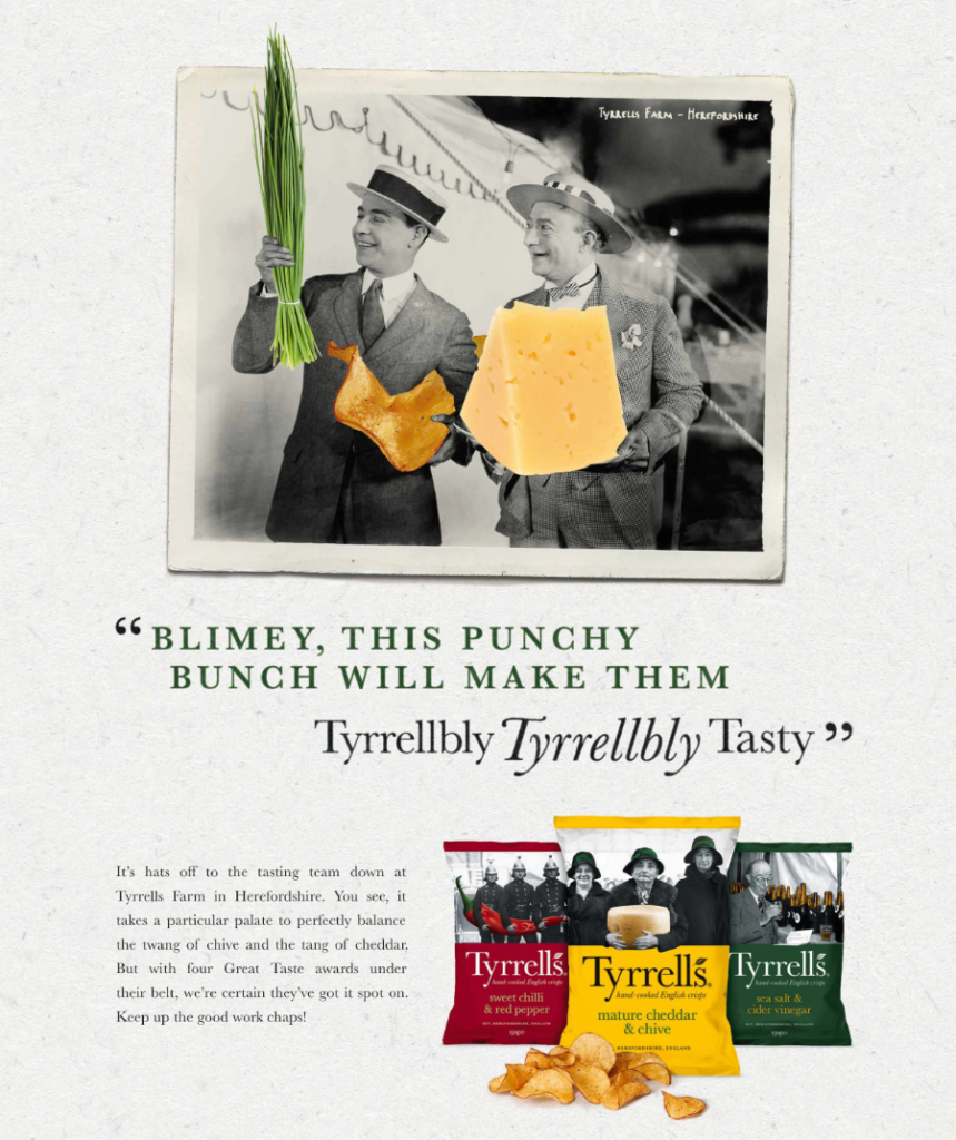 Tyrrells magazine print ad