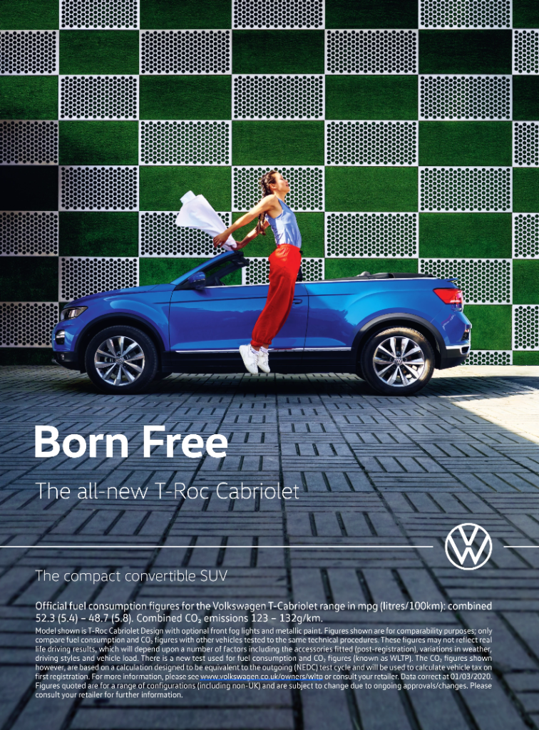VW T-Roc magazine print ad