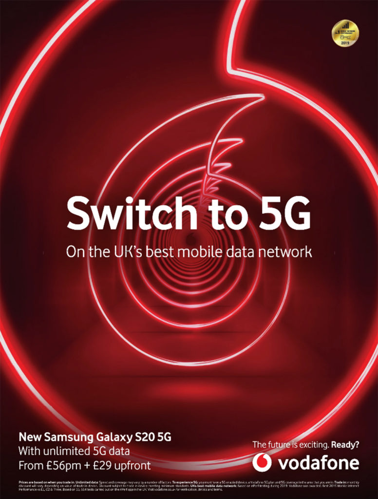 Vodafone magazine print ad