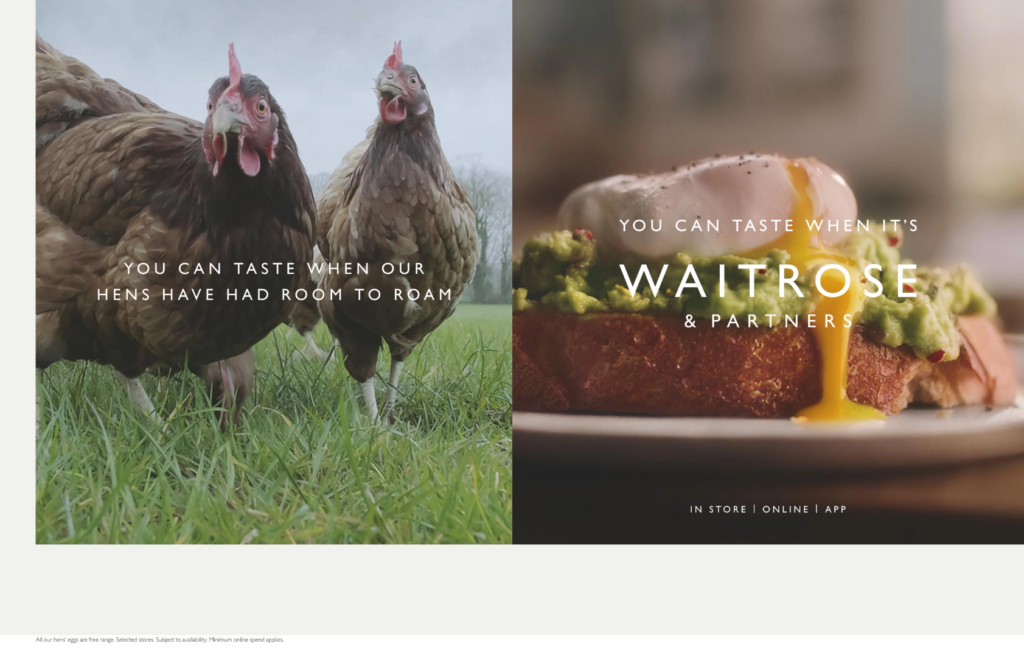Waitrose magazine print ad