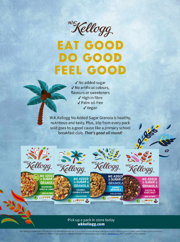 Kellogg's Eat good, do good, feel good magazine print ad