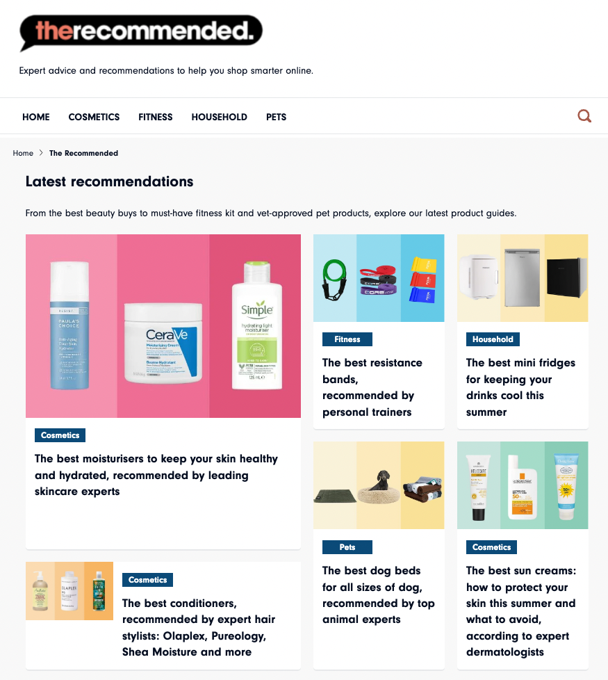 Immediate launches The Recommended with tips and advice from leading  experts 